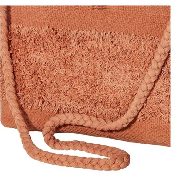 NWT Nanette Lepore Rust Trendy Woven Ring Tote Bag - Picture 2 of 7